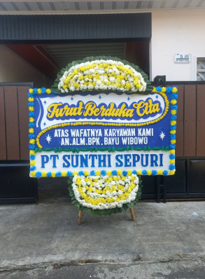 Papan Bunga Duka di Salira